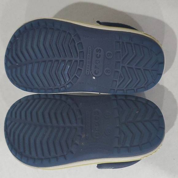Crocs Kids Classic Crocband Sandals Clogs Navy Blue Size C 8-9 - Picture 6 of 6